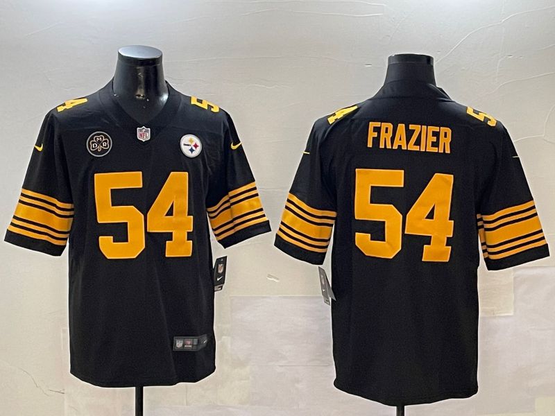 Men Pittsburgh Steelers #54 Frazier Black 2024 Nike Limited NFL Jersey style 01152->pittsburgh steelers->NFL Jersey